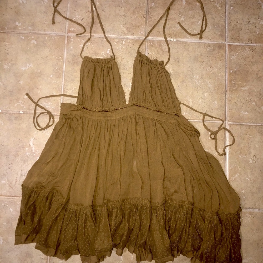 Free People Boho Halter Dress